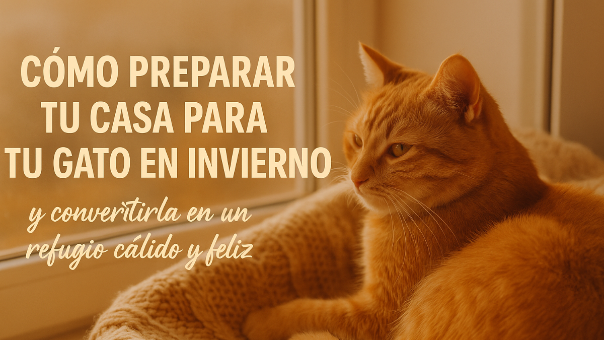 Cómo preparar tu casa para tu gato en invierno y convertirla en un refugio cálido y feliz.