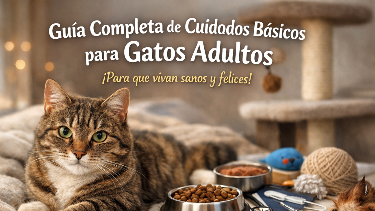 Guía infalible de cuidados básicos para gatos adultos.