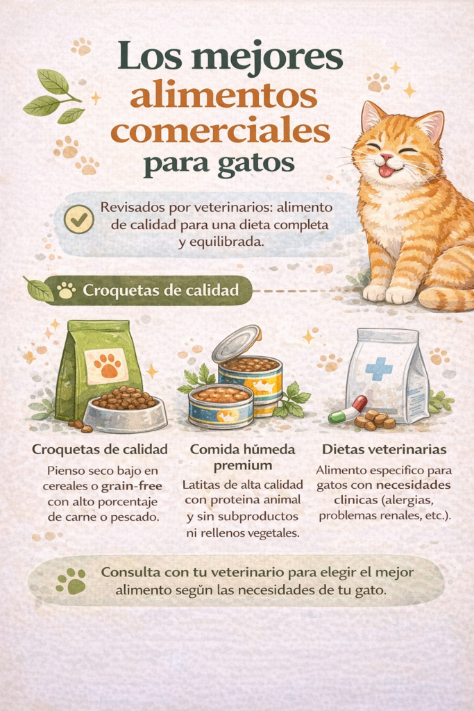 mejores alimentos para gatos infografia mejores alimentos para gatos